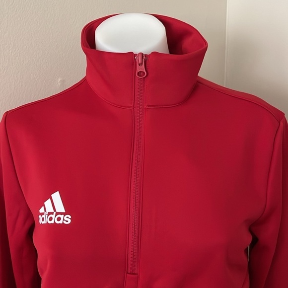 (NWT) Adidas Aeroready Women’s 1/4 Zip Pullover in Red, Small - Picture 15 of 17